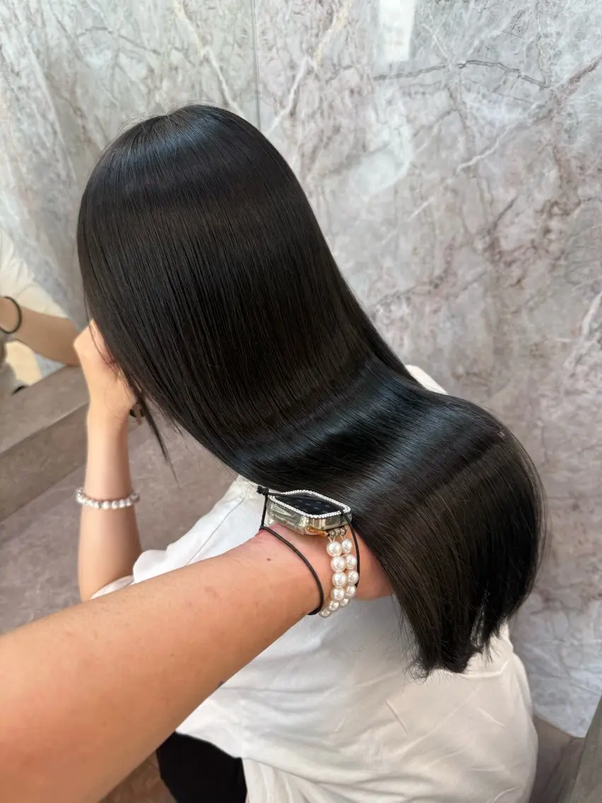 ロング カラー ヘアカラー トリートメント 💎あおい💎大宮 🦋ワンカラー🦋のヘアスタイル