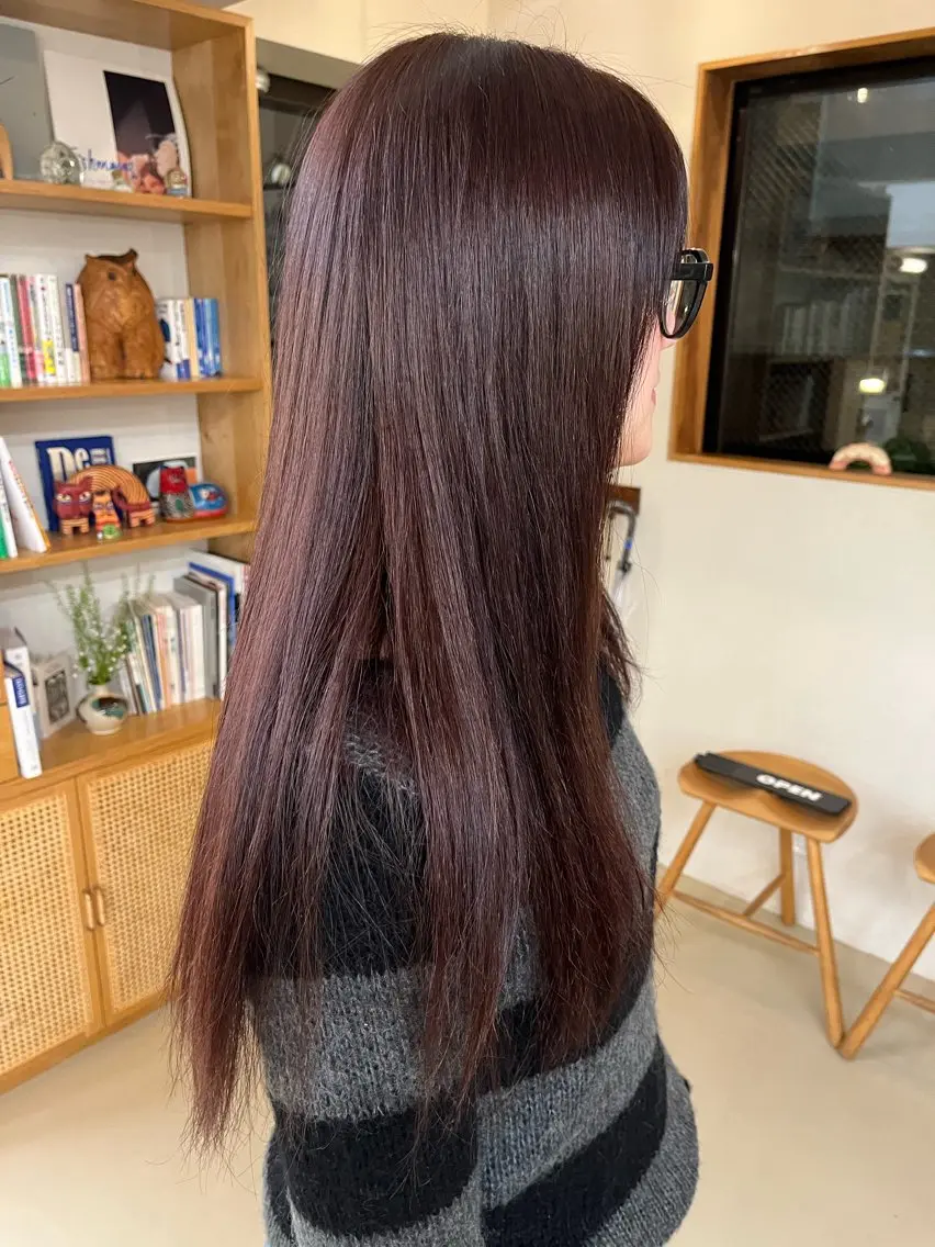 ロング カラー 宇野澤 銘のヘアスタイル