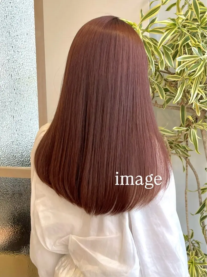 ロング カラー ヘアカラー トリートメント 𝜗𝜚cocoro 韓国𝜗𝜚のヘアスタイル