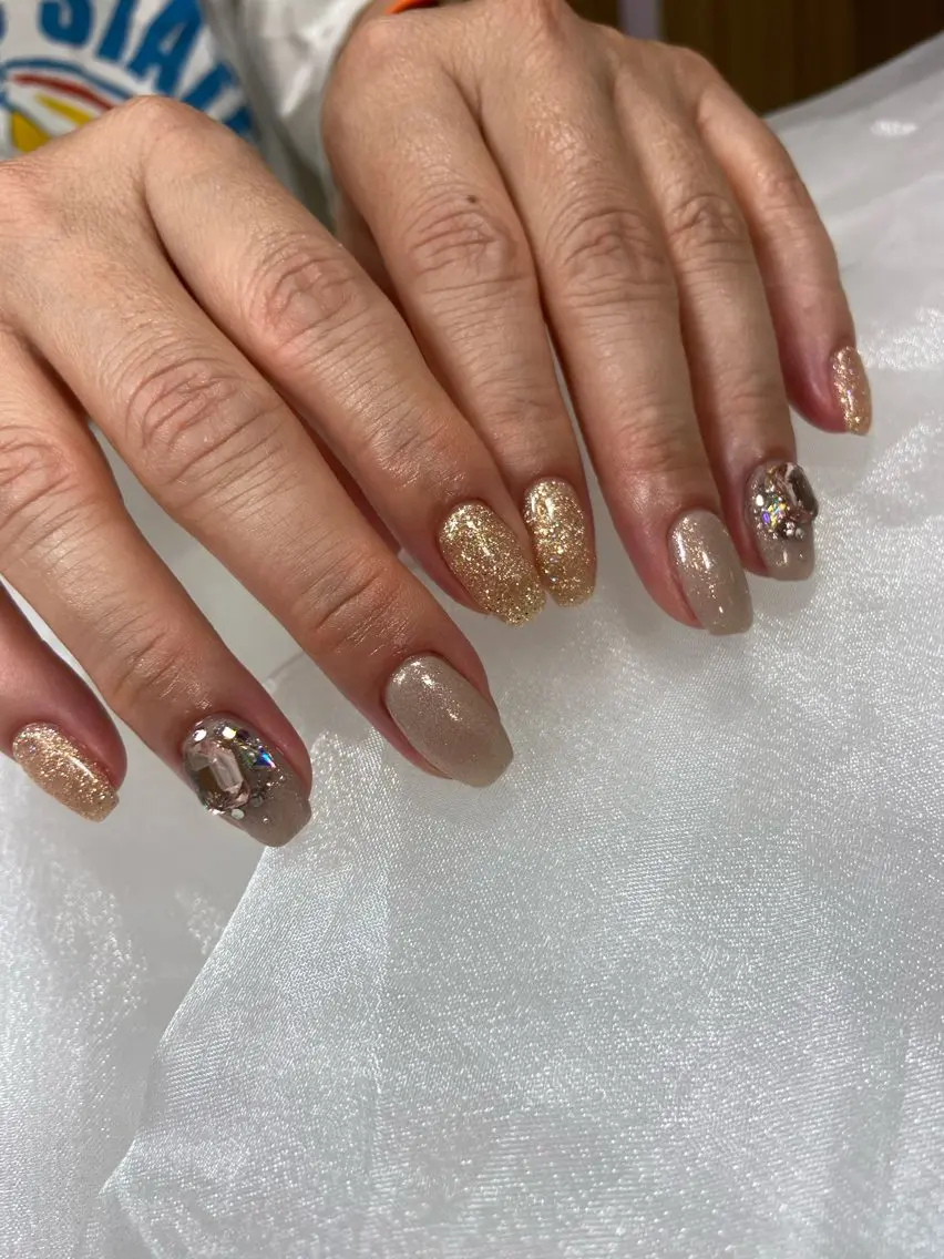 ネイル キラキラネイル Nakagawa Aiのネイルデザイン