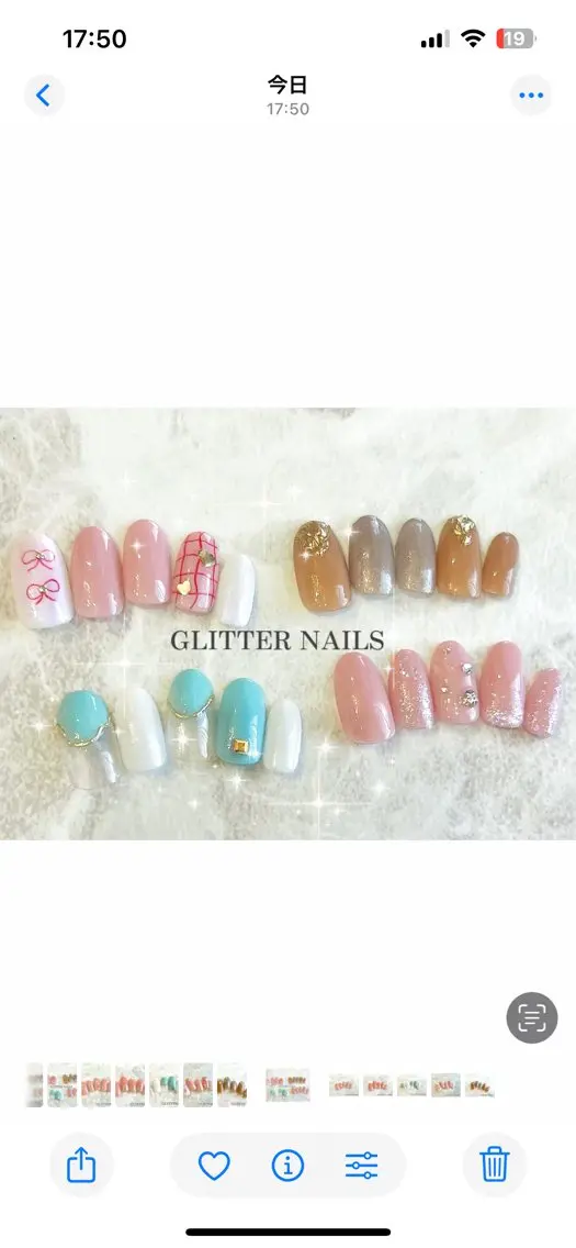 ネイル ハンドネイル glitter na ils AYAのネイルデザイン