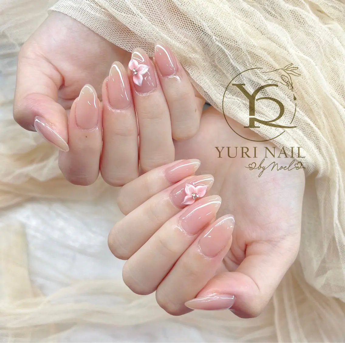 ネイル チークネイル フットネイル フレンチネイル グラデーション キラキラネイル ハンドネイル フットネイル ハンドケア YURI Nail Funabashiのネイルデザイン