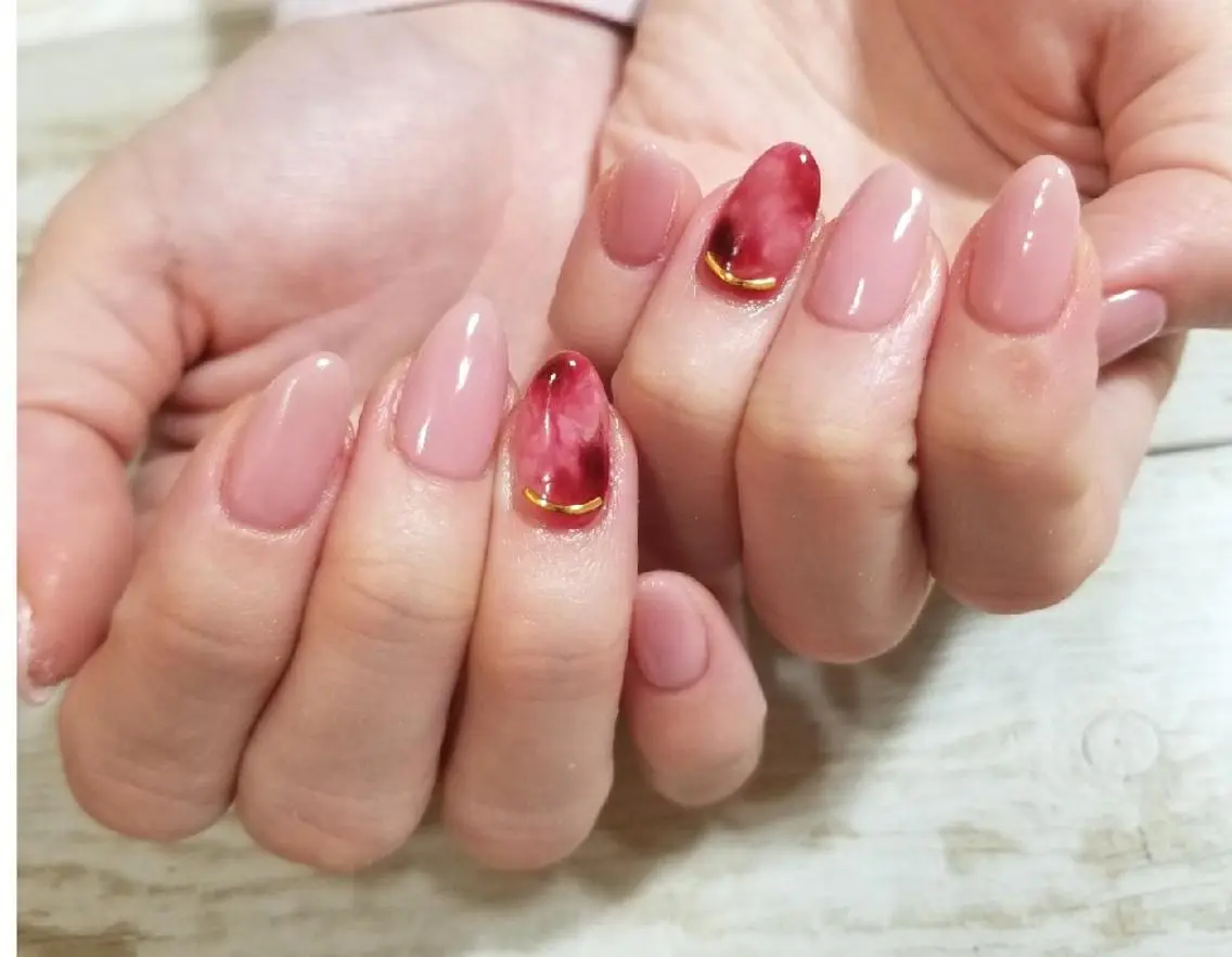 ネイル アートネイル ワンカラーネイル nijiiro🌈 サトウのネイルデザイン
