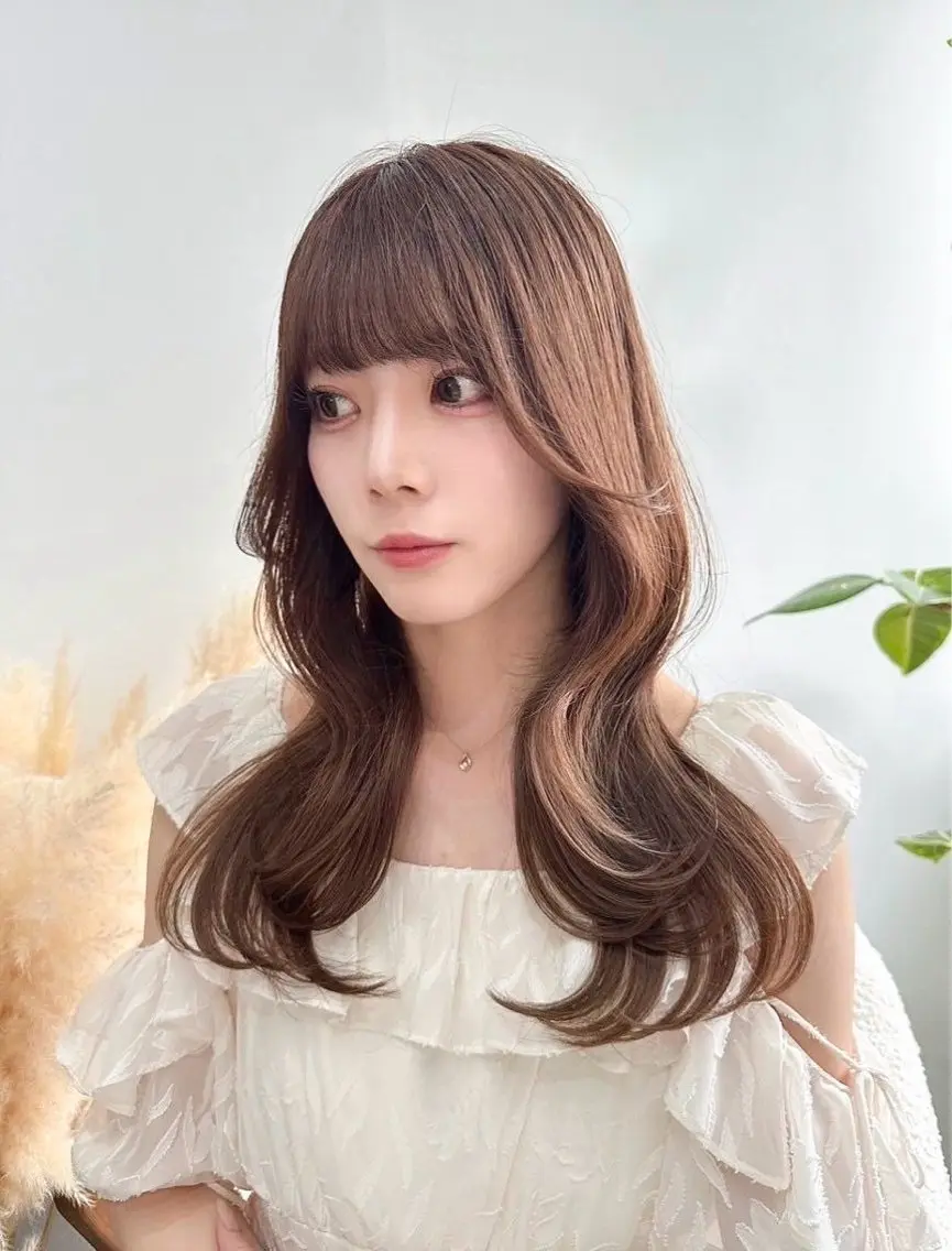 【お出かけ前のメンテナンスに🍓】前髪・顔周りカット🩷巻き下ろしヘアセット付き🕯🎀の写真