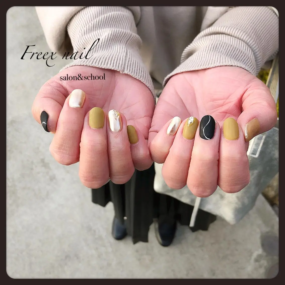 ネイル マットネイル freex nail /ニュアンス/個性派のネイルデザイン