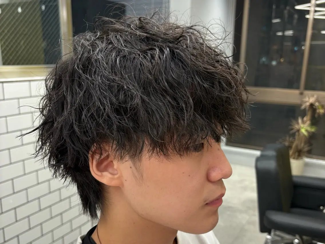 パーマ メンズ 池袋メンズ専門💣 玉造利樹のヘアスタイル