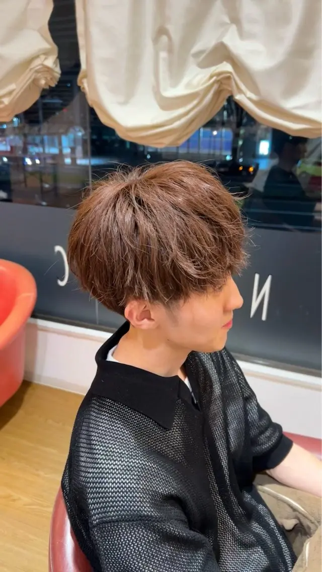 メンズ マッシュ 刈り上げ カット Lenahc かめのヘアスタイル
