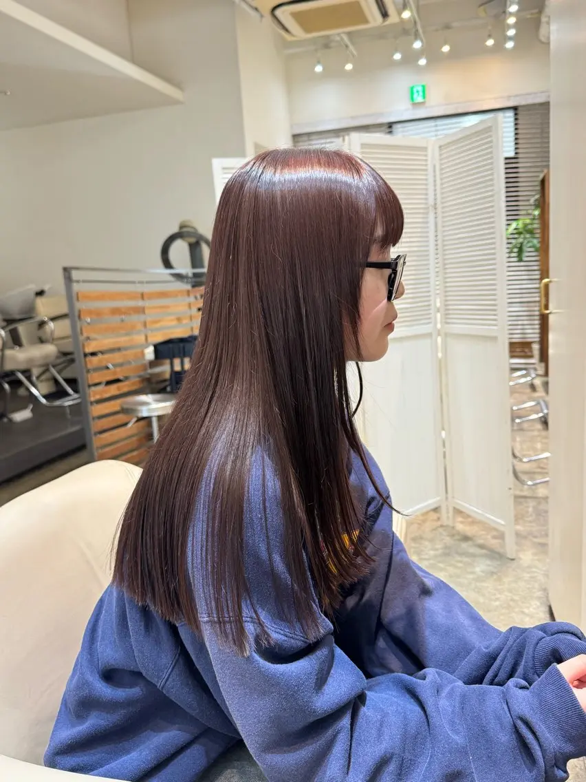 セミロング カラー カット ヘアカラー トリートメント 入江 允のヘアスタイル