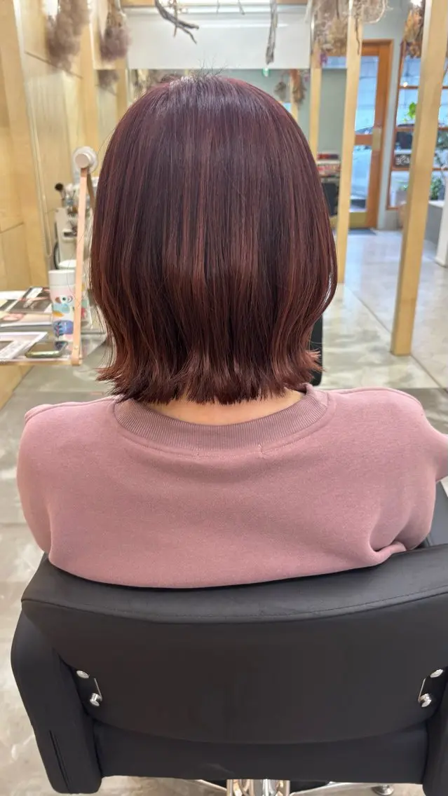 カラー ピンクカラー ヘアカラー ROBE HAIR /愛里咲のヘアスタイル
