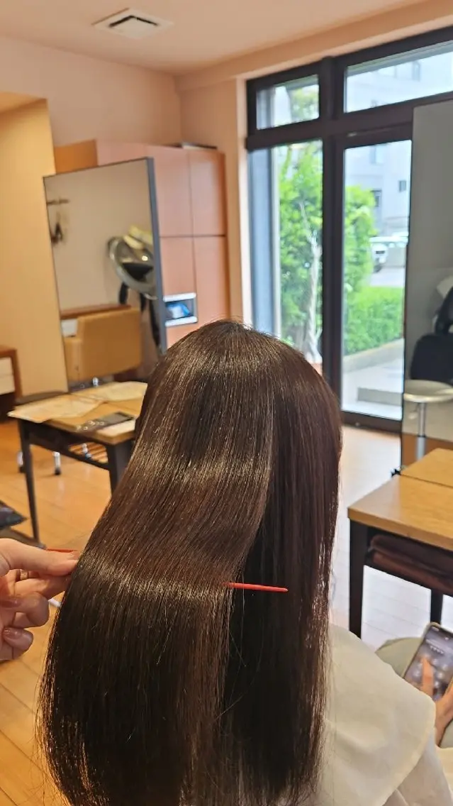 セミロング 縮毛矯正 トリートメント 髪質改善/白髪ぼかし SHIONのヘアスタイル
