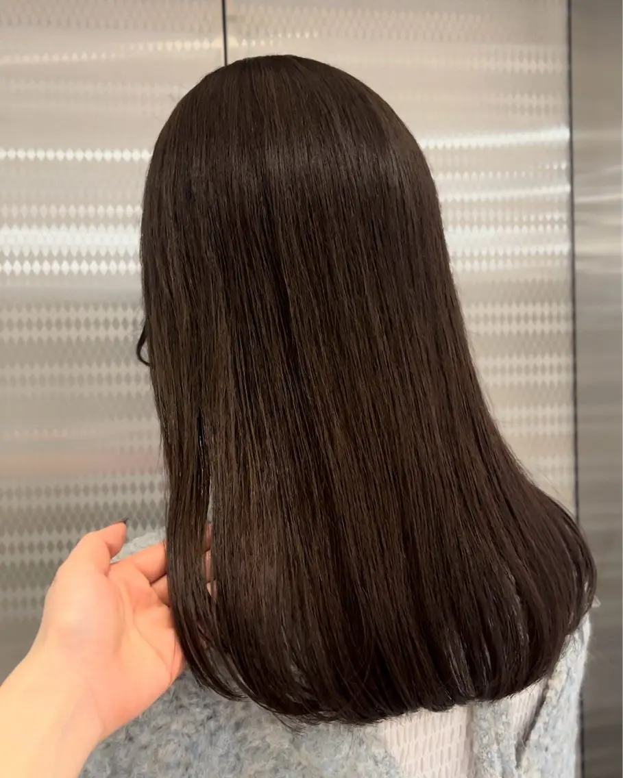 セミロング カラー 透明感カラー カット ヘアカラー トリートメント 名駅/sHiHo/透 明感カラー✨🎀/のヘアスタイル