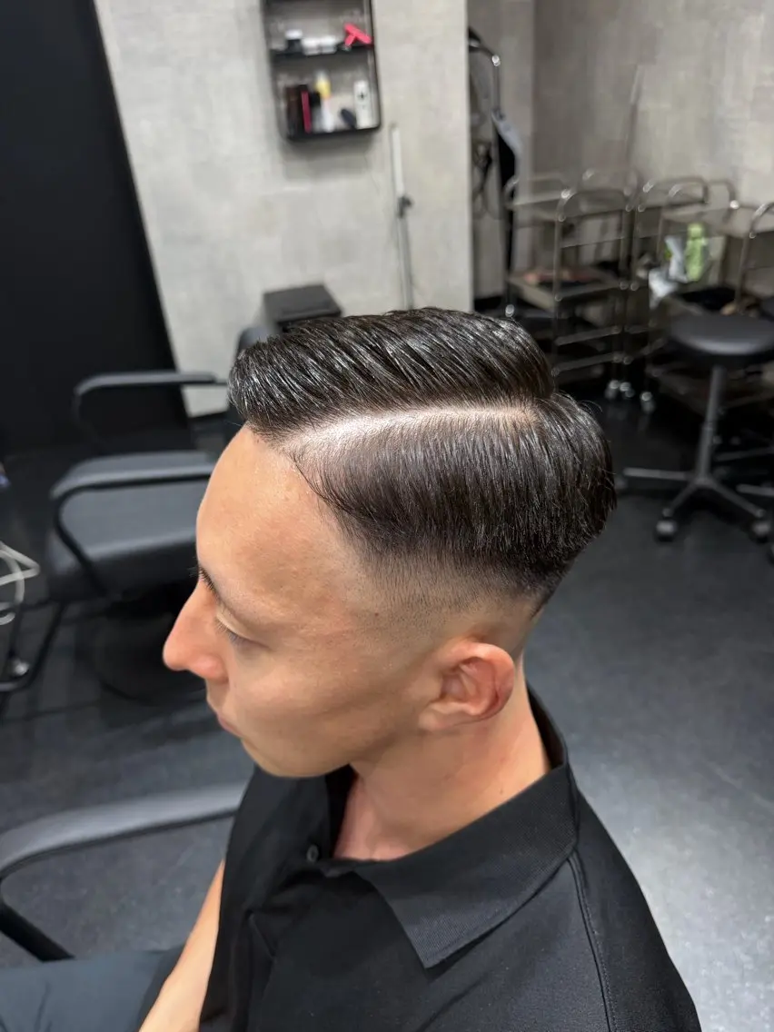 ショート メンズ フェードカット カット 清水 悠羽のヘアスタイル