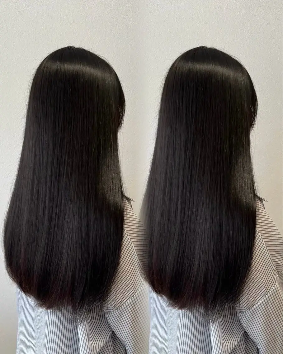 ロング くせ毛 縮毛矯正 トリートメント トリートメント Cinci💛いつか 💛透明感カラーのヘアスタイル