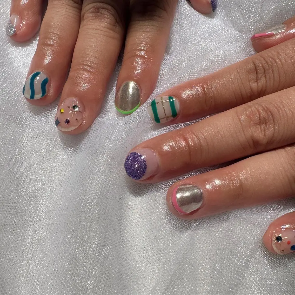 ネイル アートネイル クリアネイル フレンチネイル 氷ネイル・うるうるネイル 韓国ネイル 🪞KAPE NAIL 🪞のネイルデザイン