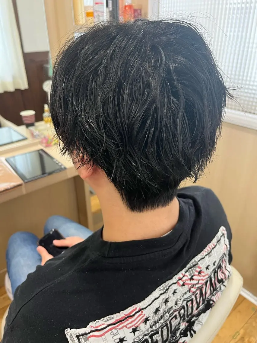 パーマ メンズ 鈴木 結のヘアスタイル