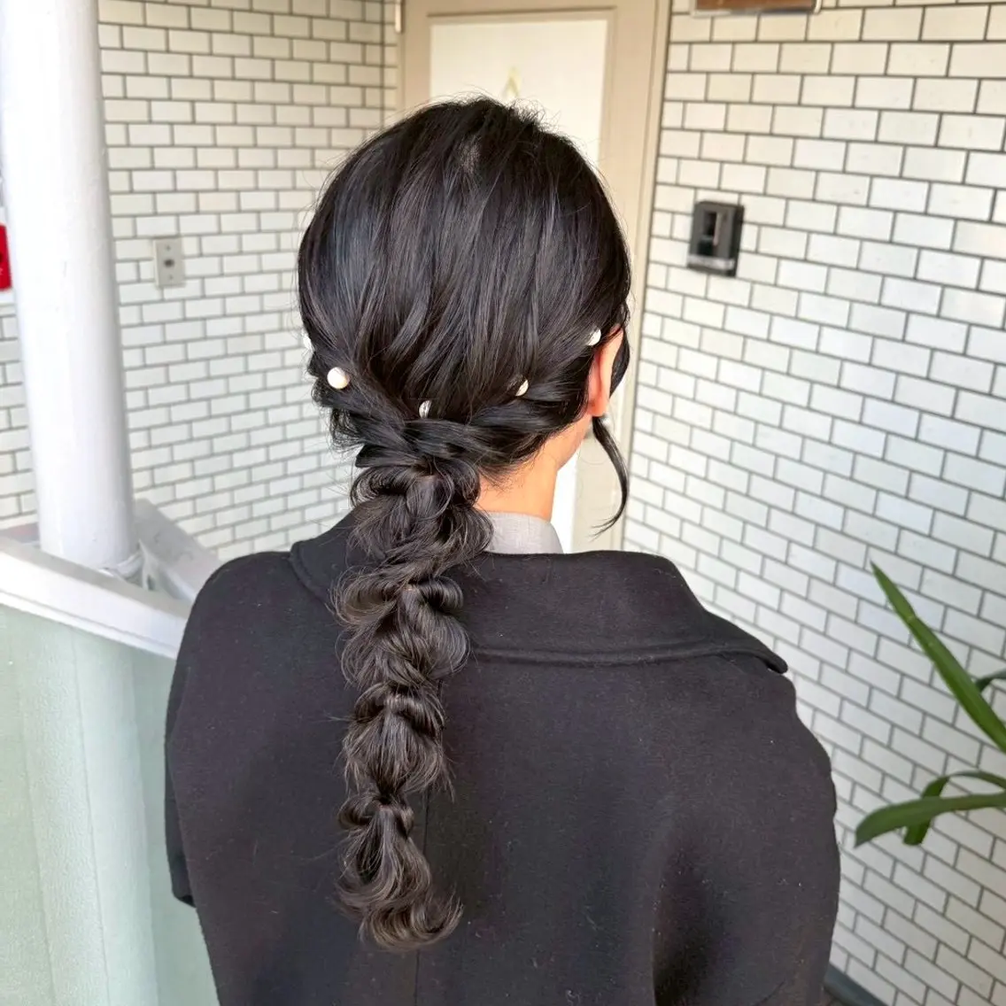 セミロング ヘアアレンジ 成人式 ハーフアップ 結婚式・ブライダル デート 卒業式のヘアスタイル ヘアセット 褒められヘアメイク /ボブ女子🐶みおのヘアスタイル