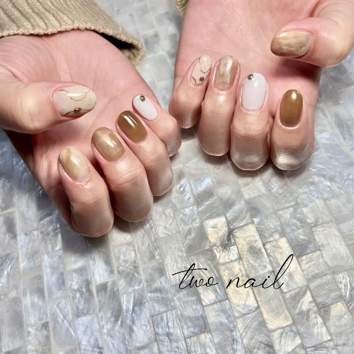ネイル アートネイル フットネイル ハート ニュアンスネイル オフィスネイル two nailのネイルデザイン