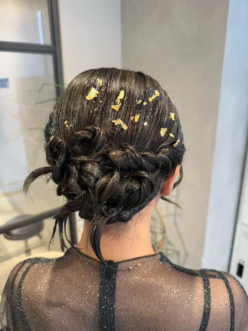 ミディアム ヘアアレンジ 透明感カラー✨艶髪 制作🌱山根あゆみのヘアスタイル