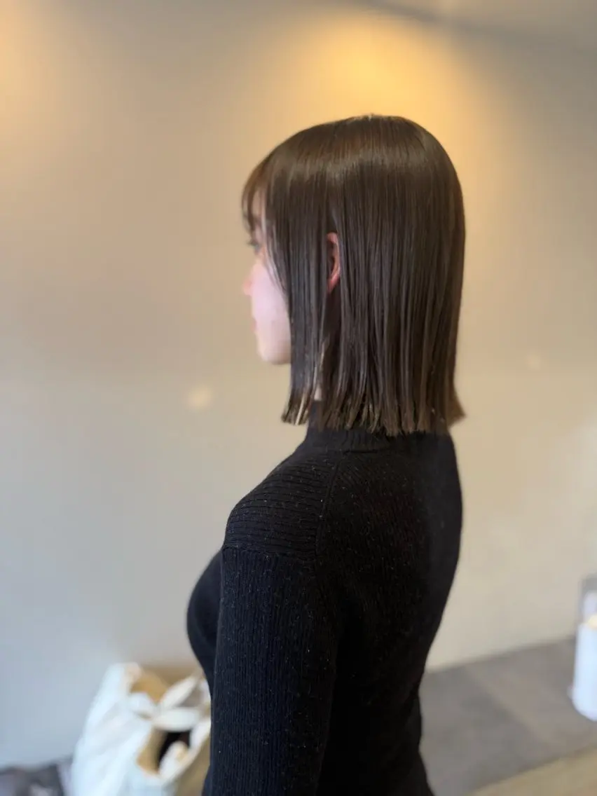 ミディアム カラー カット ヘアカラー トリートメント 💛🤍U too e’s /店長🧸のヘアスタイル
