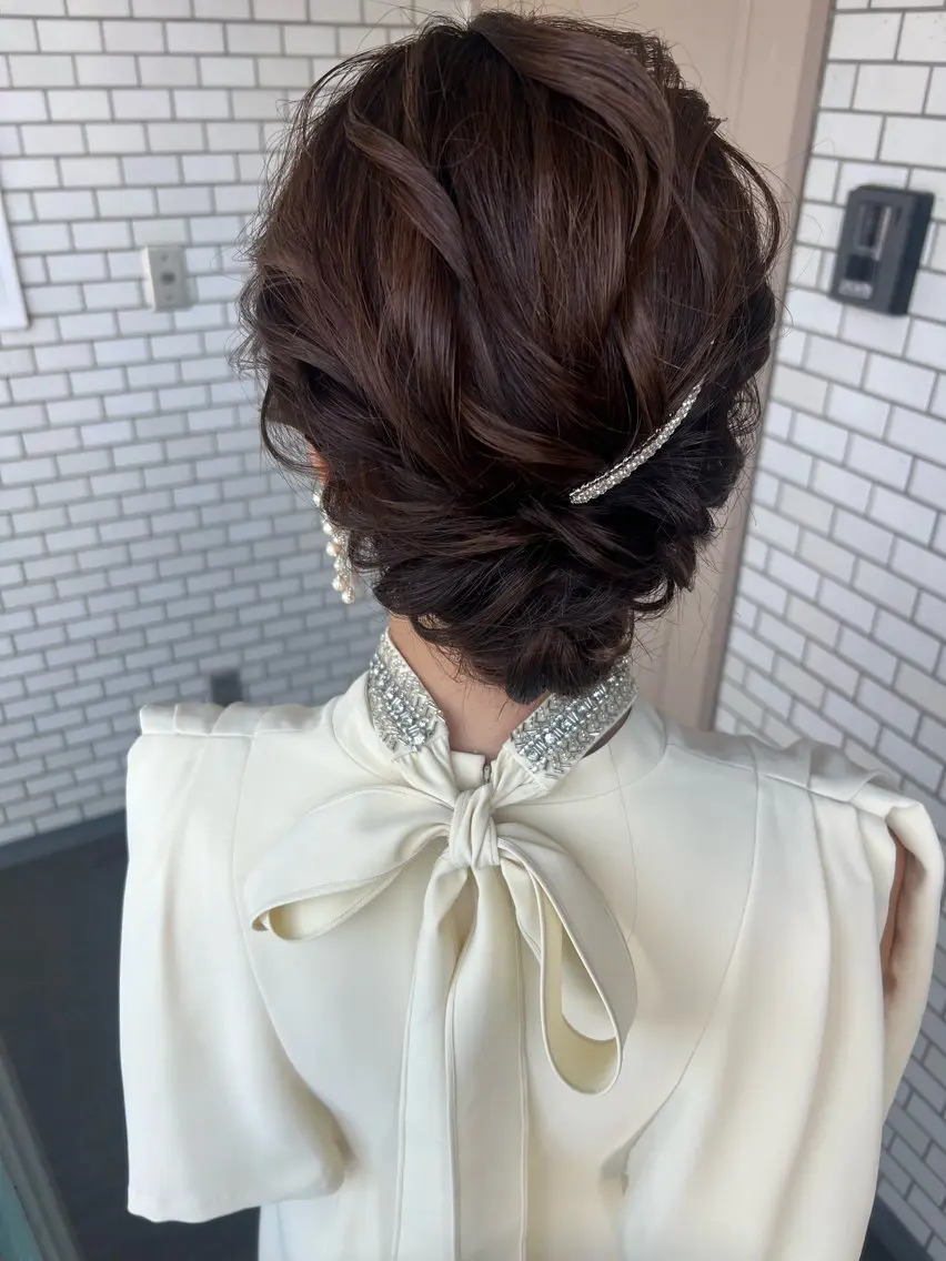 ヘアアレンジ ヘアセット 大人可愛いヘアメイク 💋🧚♀️しずかのヘアスタイル