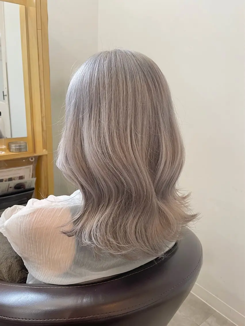 ミディアム カラー カット ヘアカラー トリートメント 原宿/ダブルカラー/ ブリーチ🎀れいなのヘアスタイル