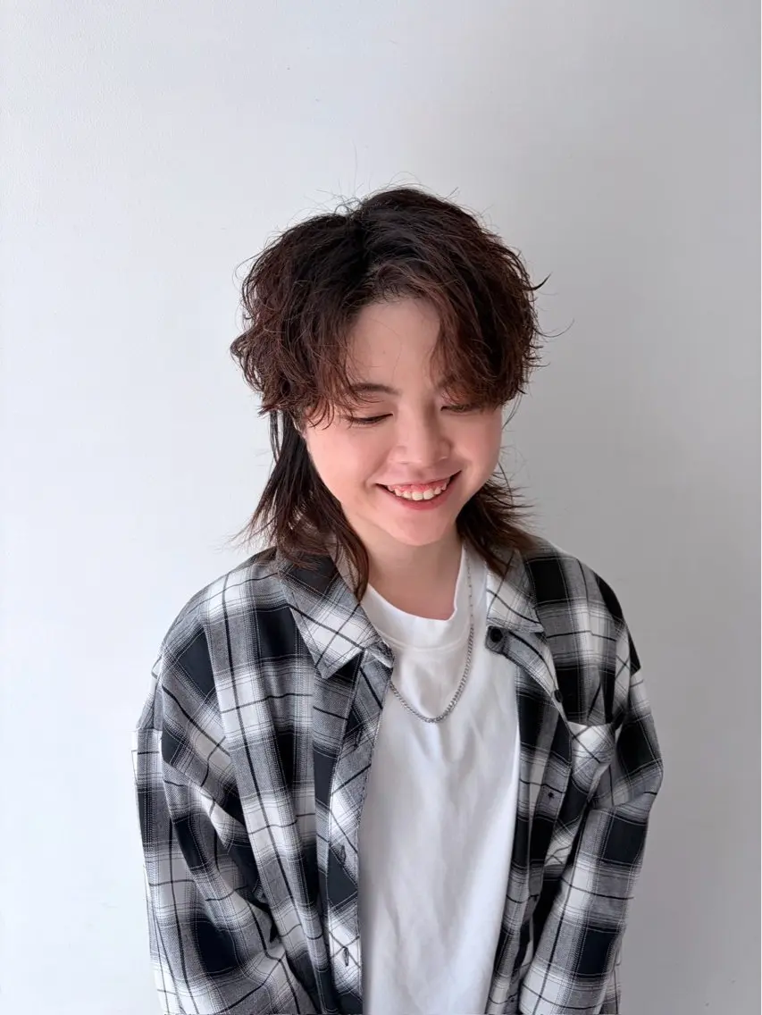 パーマ メンズカット＆ 艶カラー/有馬のヘアスタイル