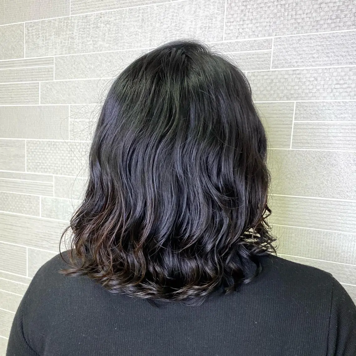 ミディアム 山崎 航のヘアスタイル