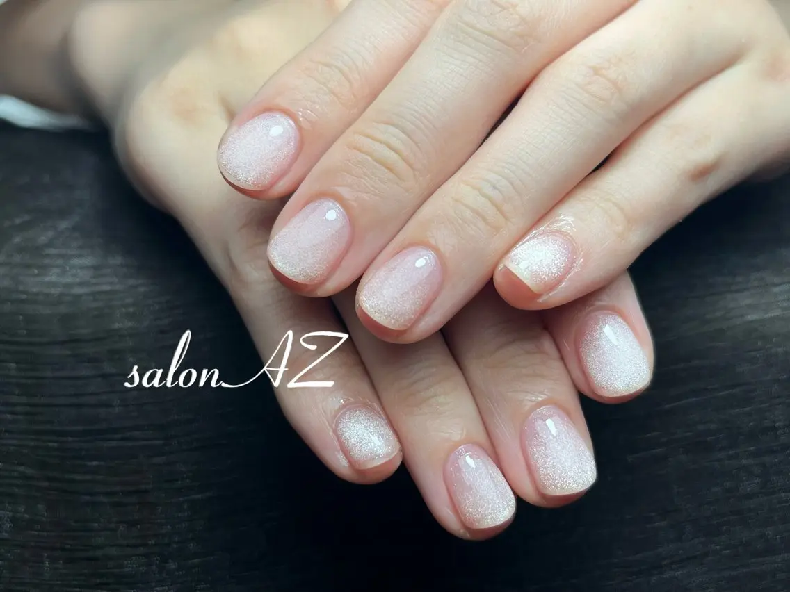 ネイル 長さ出し フットネイル フレンチネイル マグネットネイル ニュアンスネイル salon AZのネイルデザイン