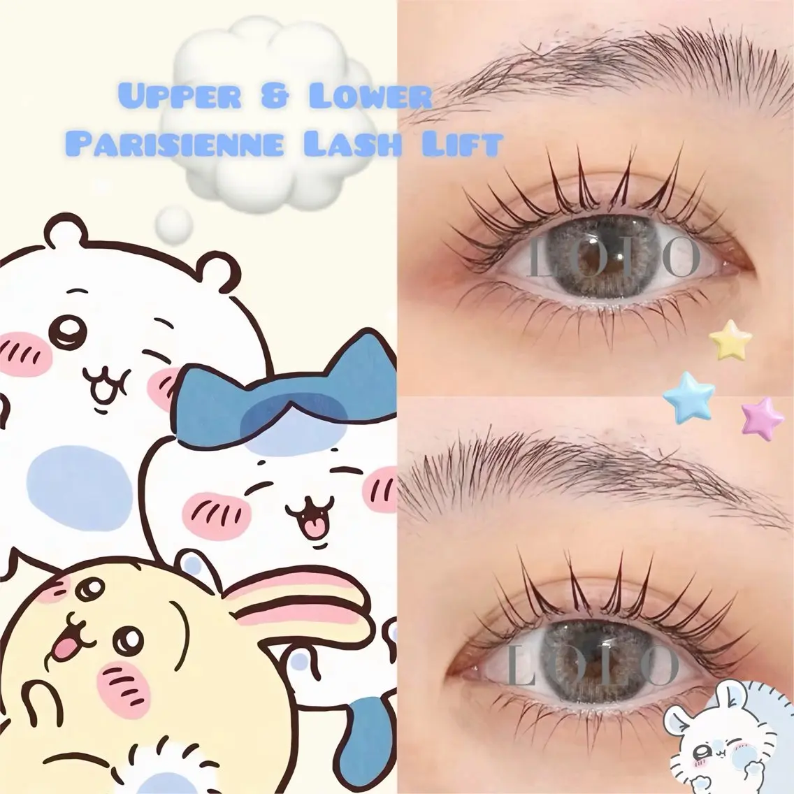 マツエク・マツパ パリジェンヌラッシュリフト 🎀LOLO 河原町店‎🤍のマツエク・マツパデザイン