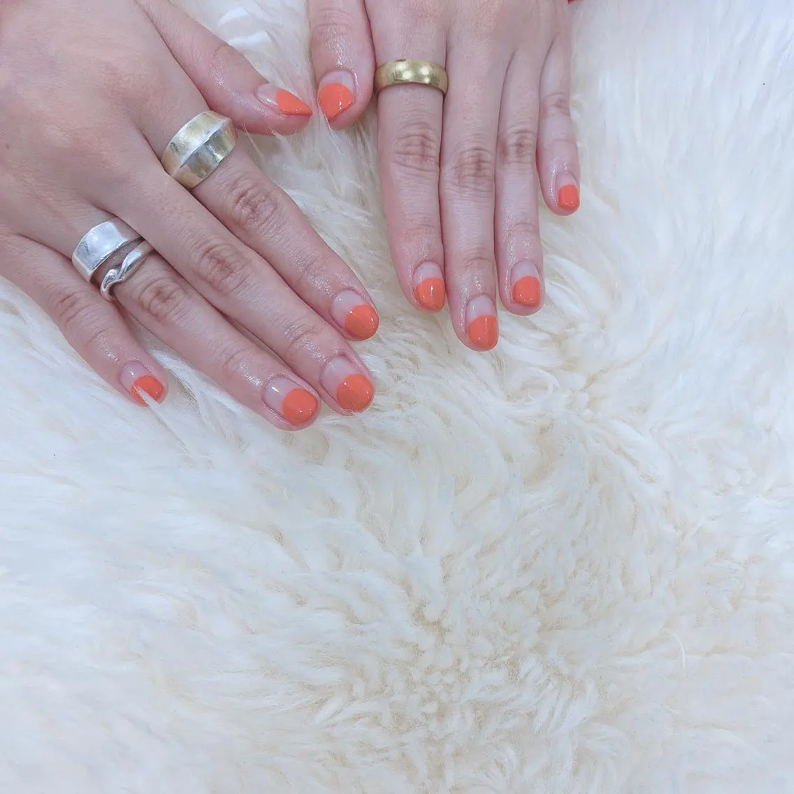 ネイル フレンチネイル ハンドネイル SOL NAILのネイルデザイン