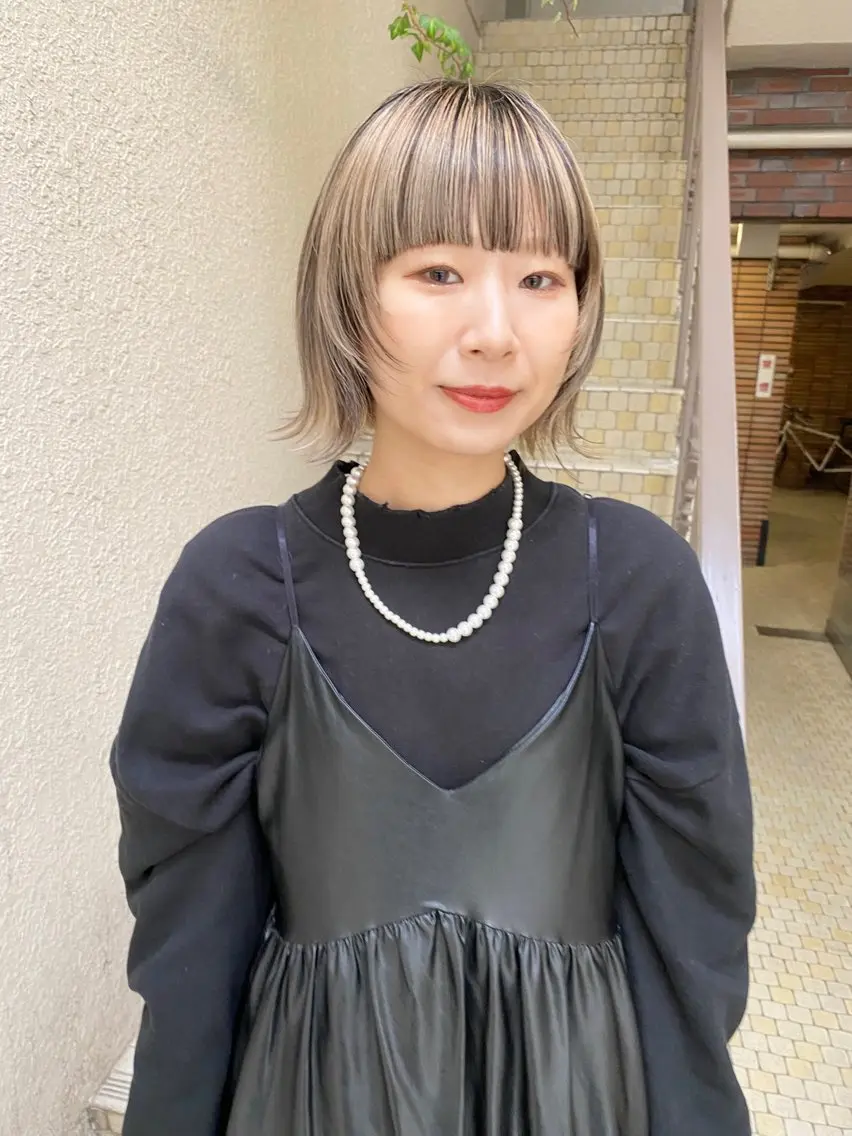 ミディアム カラー レイヤーカット ウルフカット ウルフレイヤー 名古屋/髪質改善 /ミサトのヘアスタイル