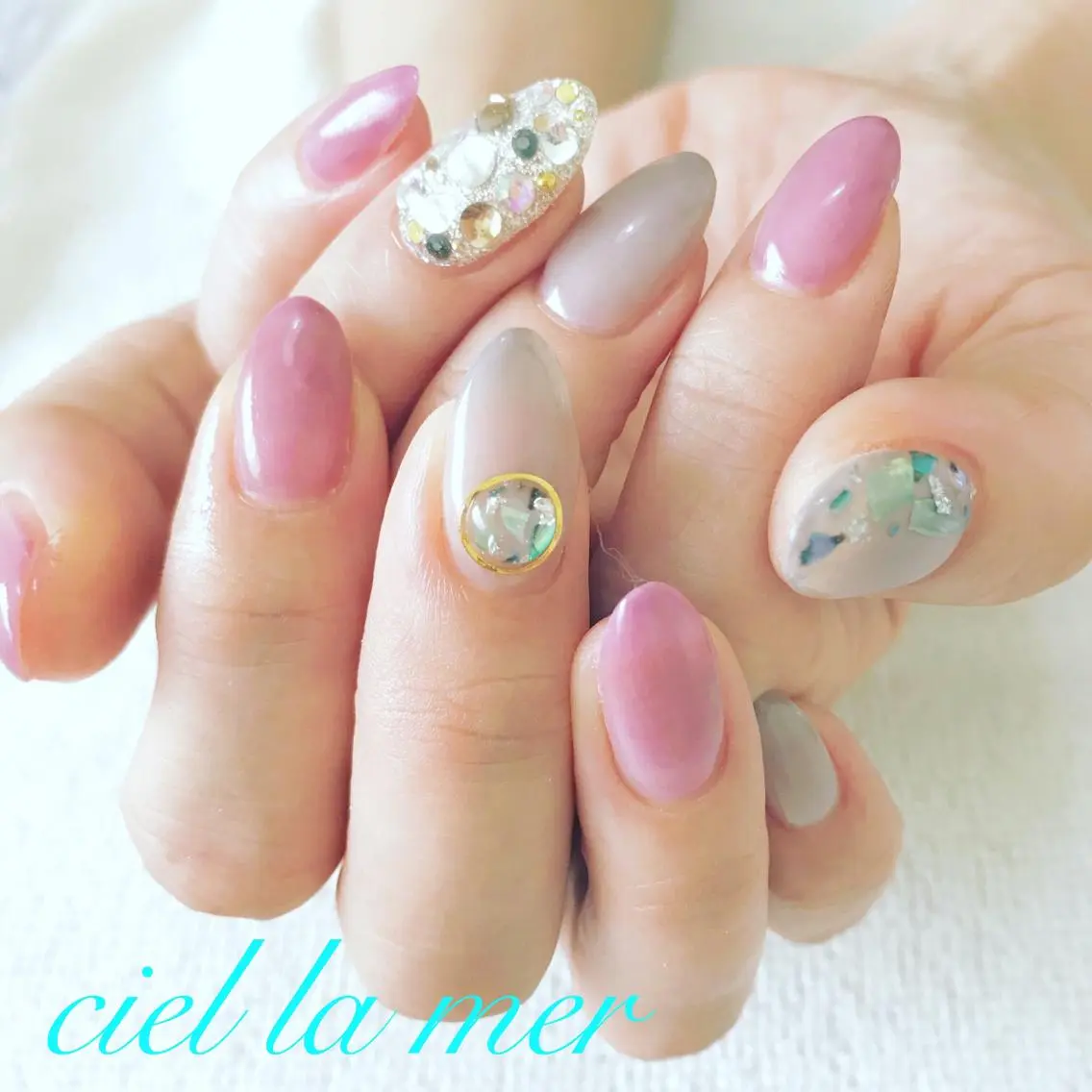 ネイル ハンドネイル フットネイル ciel la merのネイルデザイン