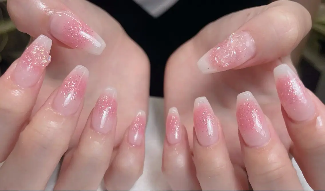ネイル チークネイル 長さ出し フレンチネイル ジェルネイル 韓国ネイル 中野駅から2分 MEO NAILのネイルデザイン