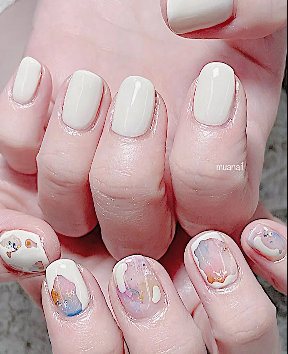 ネイル アートネイル 夏ネイル ハンドネイル mua nail mikiのネイルデザイン