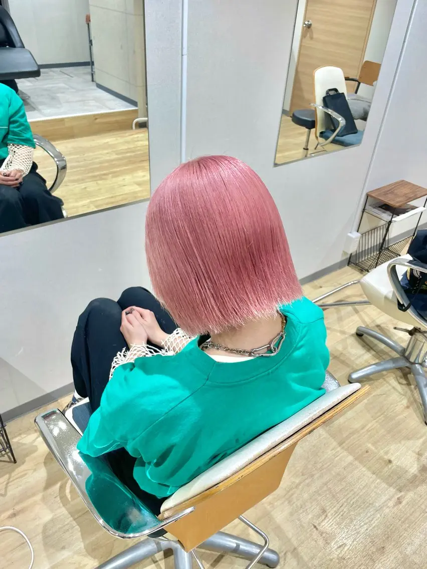 ショート カラー パーマ ヘアアレンジ メンズ ショートボブ メンズバレイヤージュ メンズブリーチ メンズハイライト メンズハイトーン エビスザキレン/メン ズ/心斎橋🌳のヘアスタイル