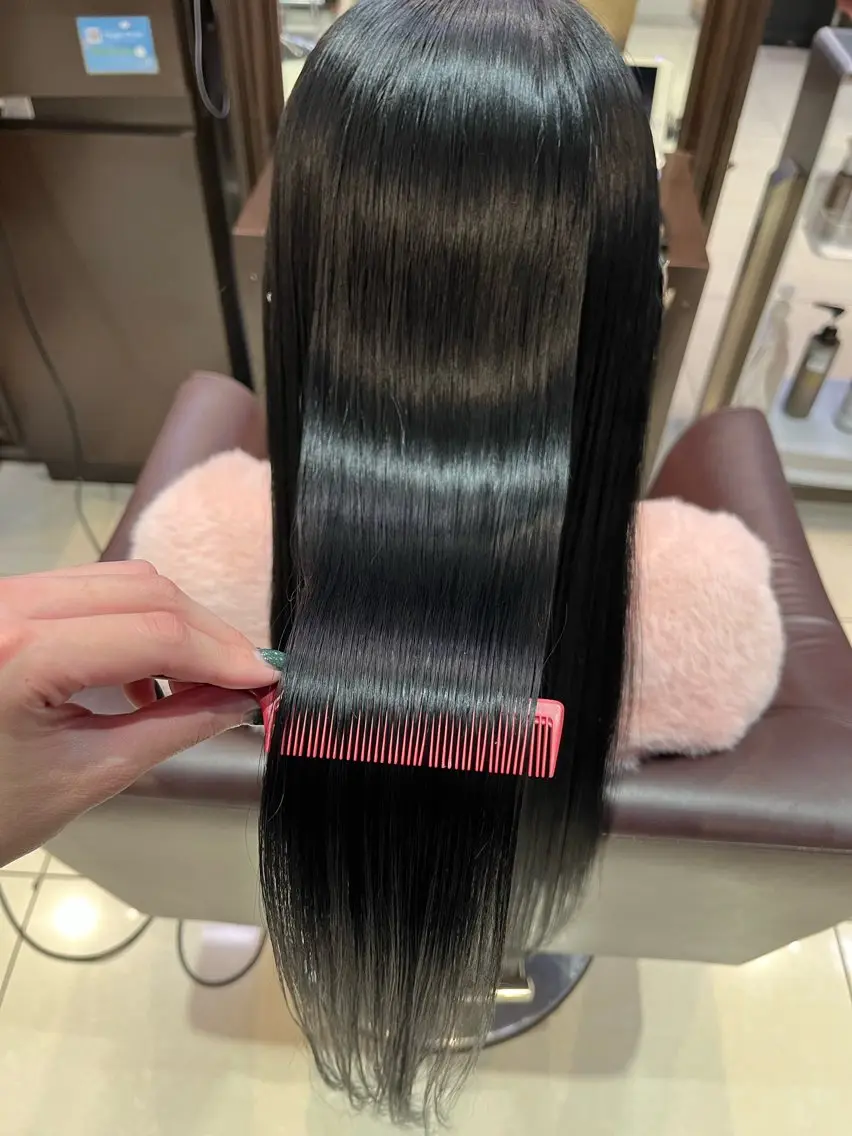 ロング 縮毛矯正 RAD心斎橋 ナカムラチヒロのヘアスタイル