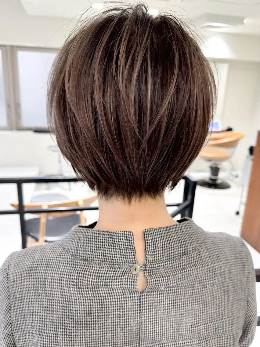ショート 縮毛矯正 岐阜オーナー kentaのヘアスタイル