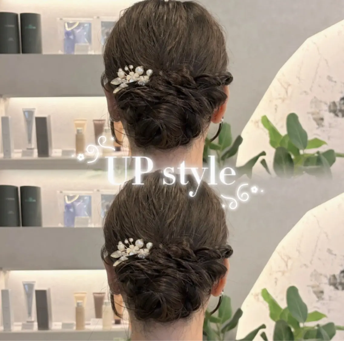 セミロング カラー ヘアアレンジ 結婚式・ブライダル 🩷ワンカラーモデル / れいな🩷のヘアスタイル