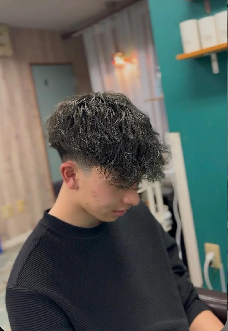 メンズ トリートメント 岩沢 奏多のヘアスタイル