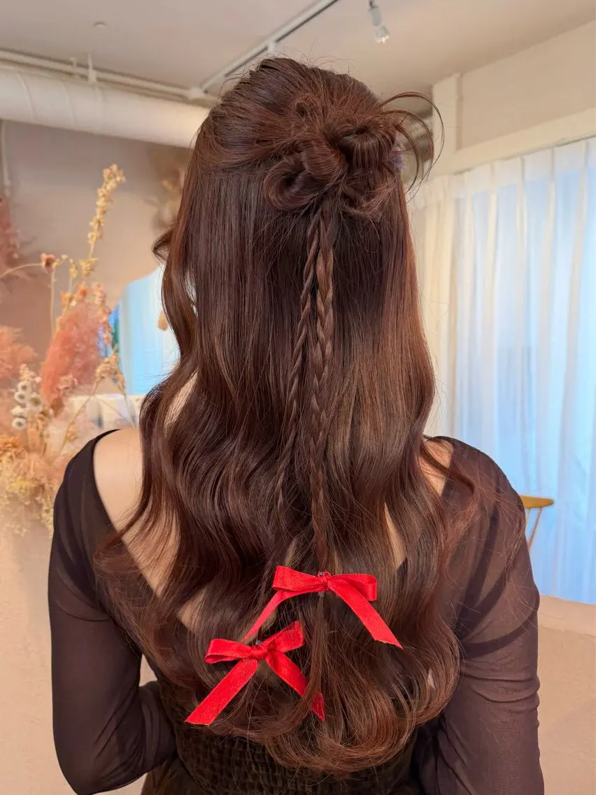 ヘアアレンジ ヘアセット ♡韓国/レイヤー カット/Ayana♡のヘアスタイル