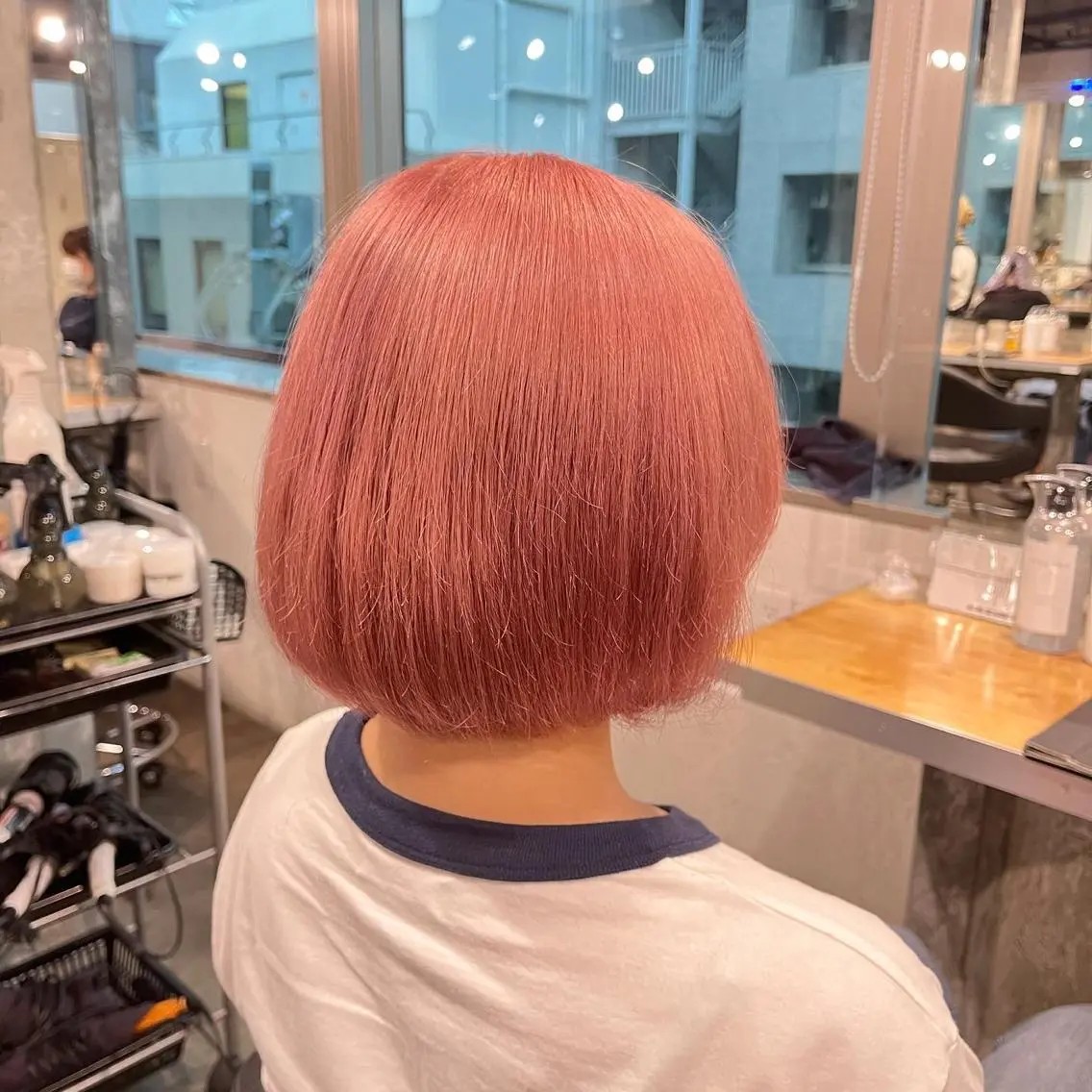 ショート ヘアカラー トリートメント ヘッドスパ ヘアセット 🪞透明感カラー🫧 縮毛矯正🥇かずきのヘアスタイル