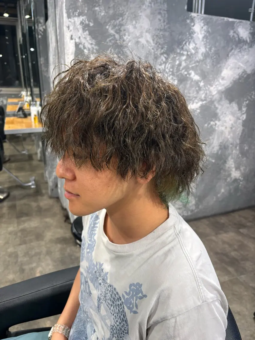 メンズ カット パーマ 🪽直毛男子の救世主 🪽フェザーパーマのヘアスタイル