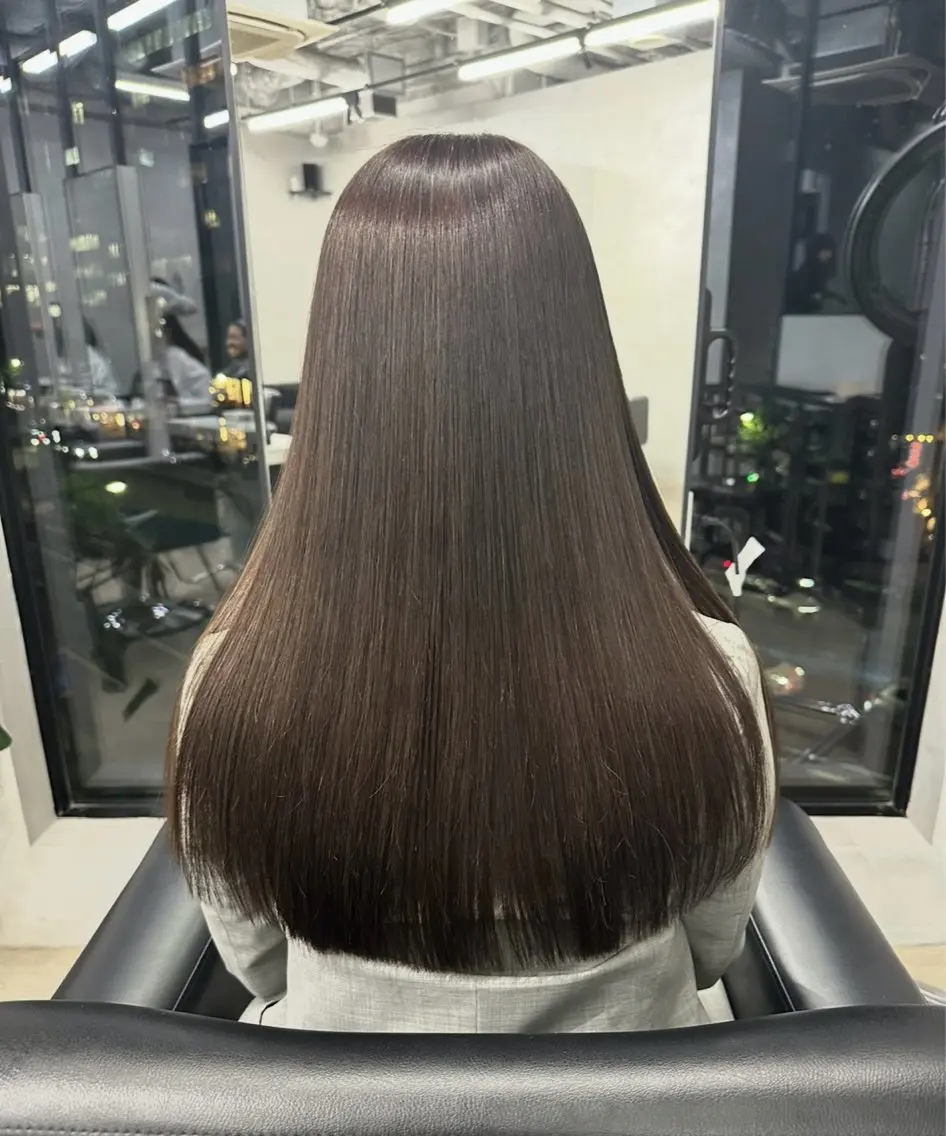 ロング カット ヘアカラー トリートメント 小山渉/髪質改善/ 透け感カラー/メンズのヘアスタイル