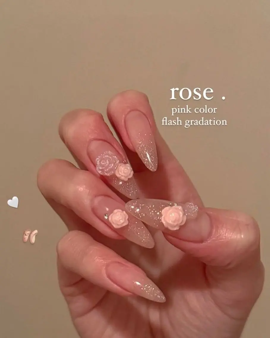 ネイル 韓国ネイル 持ち込み ニュアンスネイル ネイルチップ ROSE ANA CHUO 本川越のネイルデザイン