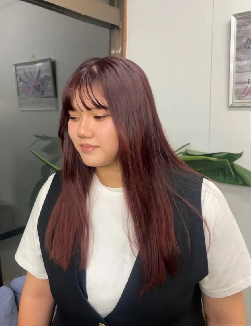 カラー ブリーチ ブリーチなしカラー ヘアカラー chura/ カットモデル募集中のヘアスタイル