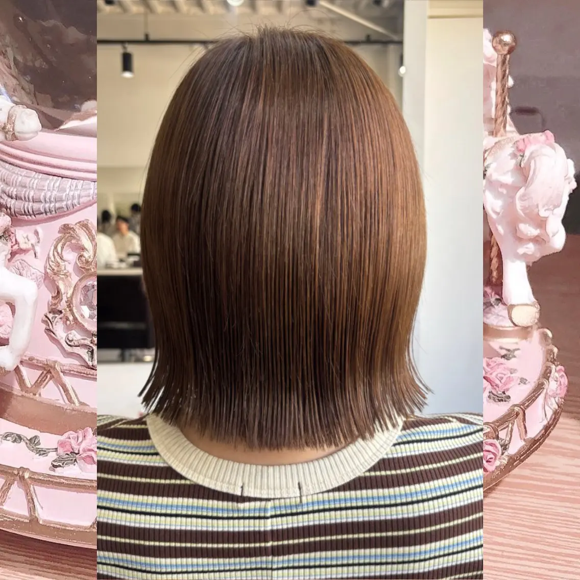 ミディアム カラー カット ヘアカラー 河原 彩心【練習モデル】のヘアスタイル