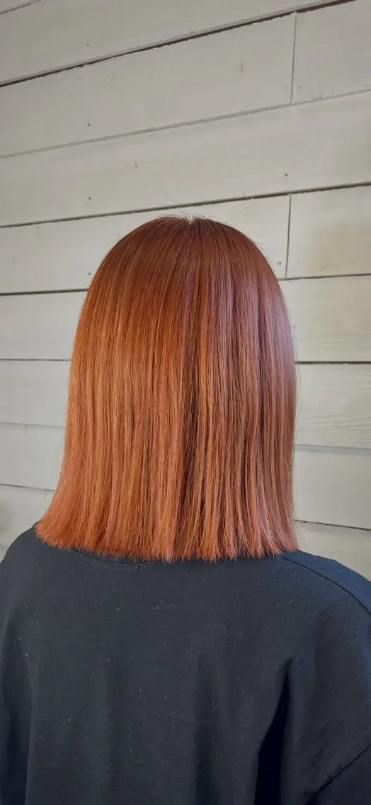 カラー ブリーチ オレンジ みやもと しんのヘアスタイル