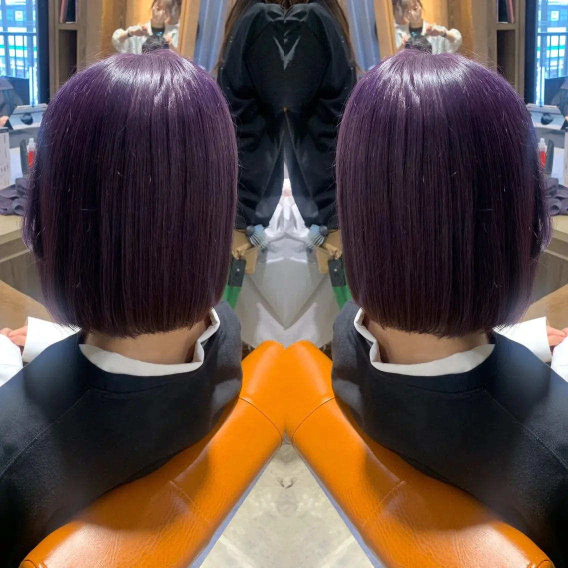 ショート カラー ラベンダーカラー 韓国🇰🇷 ✂︎hair 内田愛のヘアスタイル