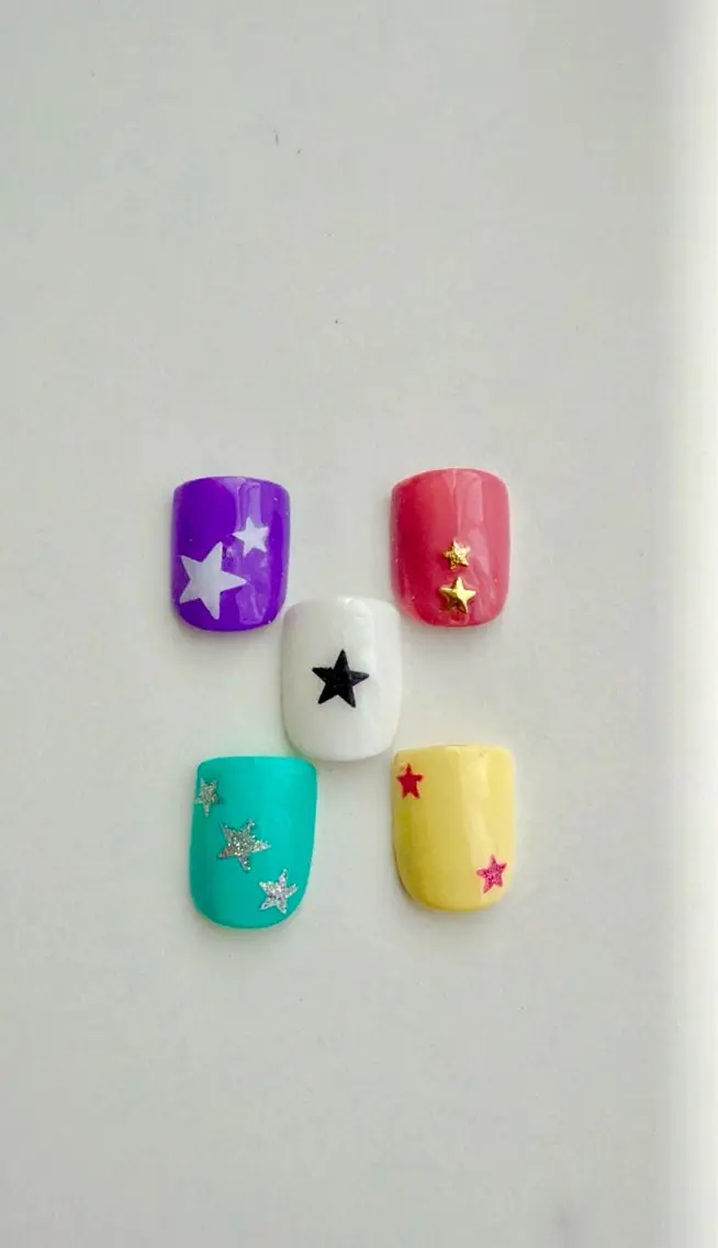 ７月キャンペーン　footnail👣親指⭐️星デザインの写真
