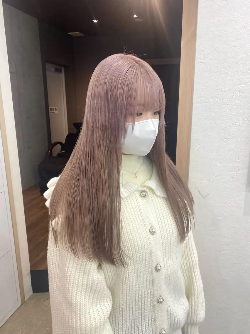 ロング カラー ヘアカラー 小顔カット/艶 カラー特化♡MIHOのヘアスタイル